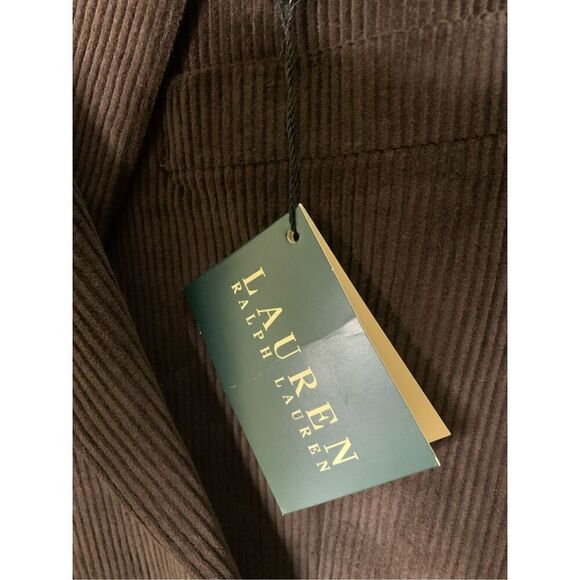 Lauren Ralph Laurel brown corduroy cord blazer suit jacket men's size 40R NEW - Picture 4 of 9